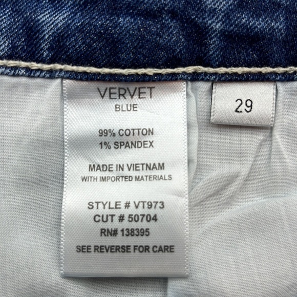 Vervet Blue By Flying Monkey High Rise Mom Size 29 - Picture 10 of 16